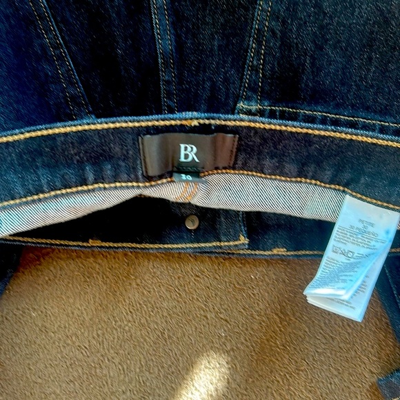 NWT Banana Republic The Slim Jean in Dark Rinse/Petite 30 - Picture 6 of 8